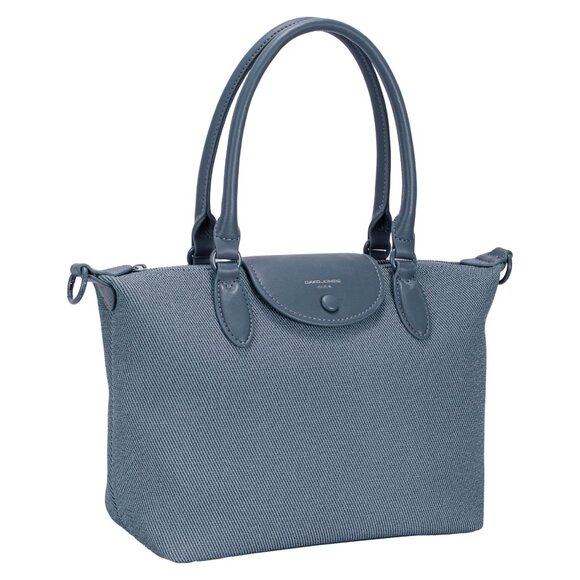 David Jones Paris Women Fashion Medium Shoulder Tote Crossbody Bag - Bering Sea - Picture 2 of 6